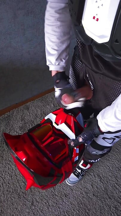 Cum on the Helmet While No One Was Looking.