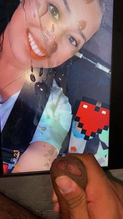 Cumtribute to this cute girl requested on twitter