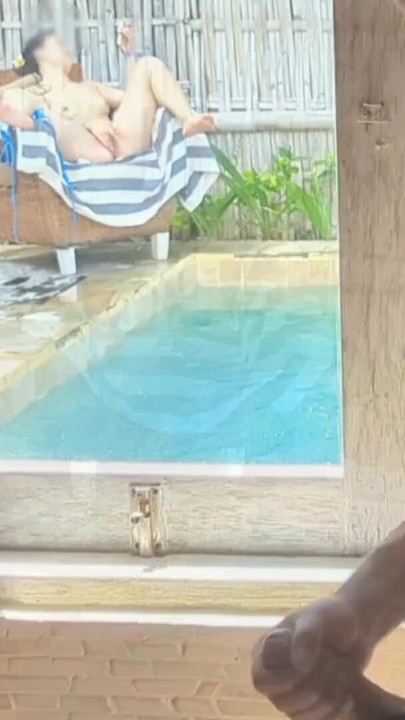 Watching asian step sister swimming naked | Clip 2