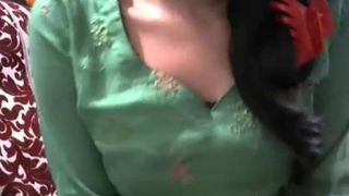 Indian girl Niki does live show