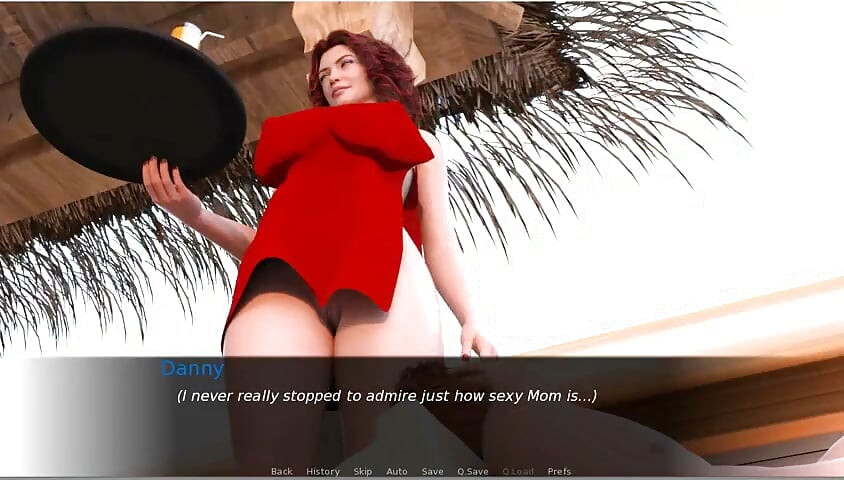 Milftopia - Spel - Rollspel - MILF försöker två dildo i fitta och röv
