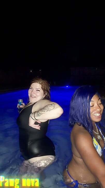 At the pool with my best friend Fijii pornbox and Str8rich fucking us hard no mercy