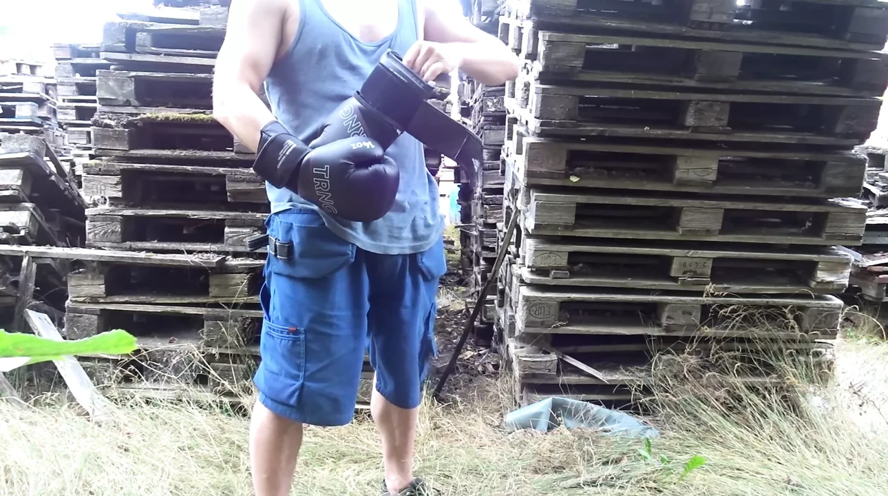boxing training masturbation pissing