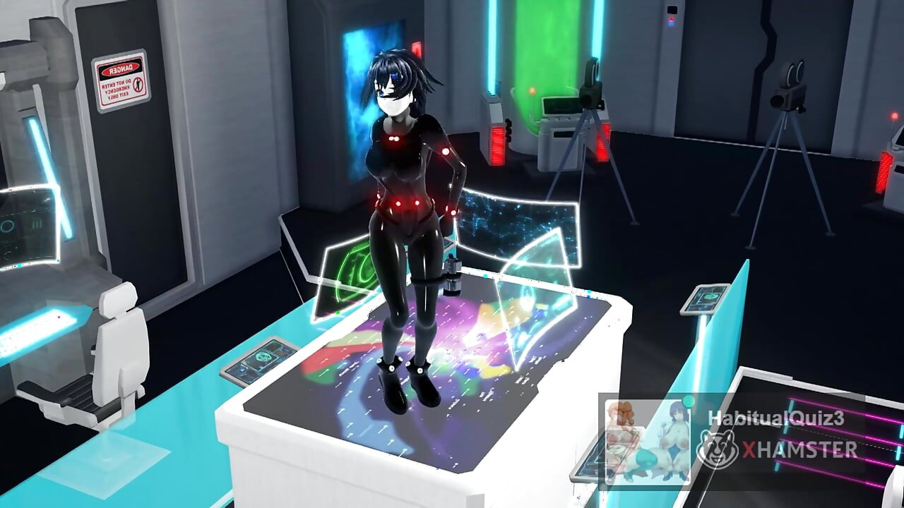 mmd r18 Hi-Fi-Raver Deep Space se fute tare cu un vibrator mare 3d hentai cu dans sexual HMW care înșală soția costumată