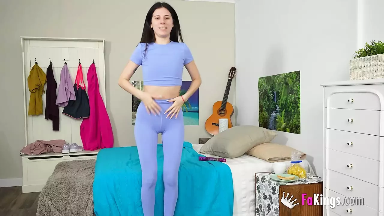 Skinny Argentinian babe Mia Gallardo makes her first porno by banging her coach