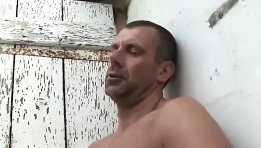 Netball Kit porn video – tommylads  english step dad wanks in kit outdoors full load