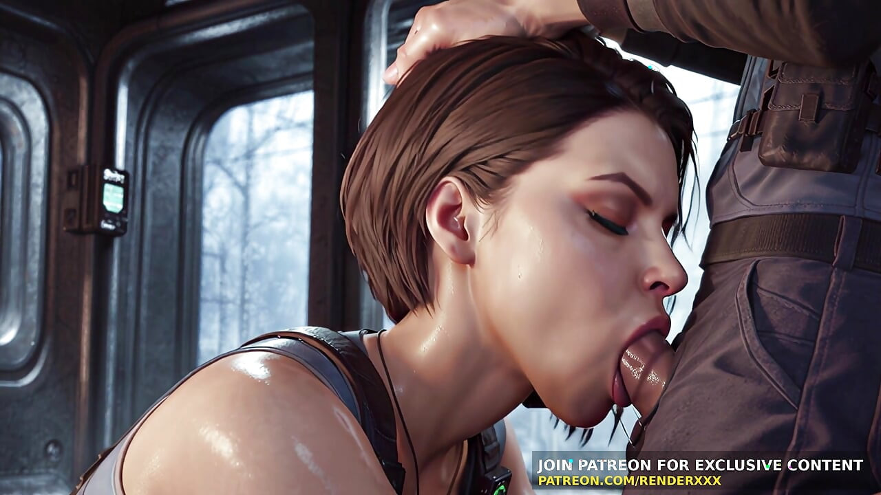 الرسوم المتحركة 3D : الشر المقيم - جيل فالنتين اللسان هزلي مارس الجنس هنتاي غير خاضعة للرقابة