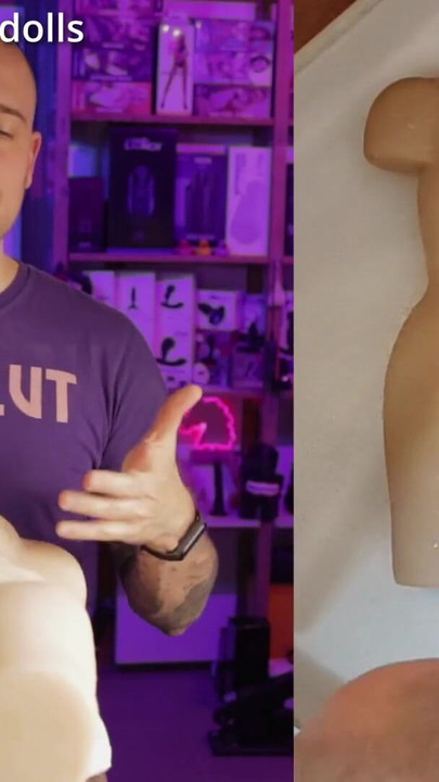 Jaw-dropping moment from "Tantaly Channing male sex doll torso testing and review"