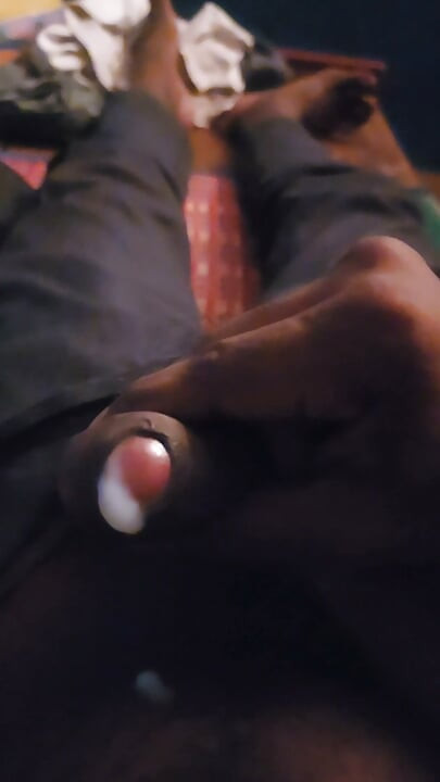 Solo masturbation after office
