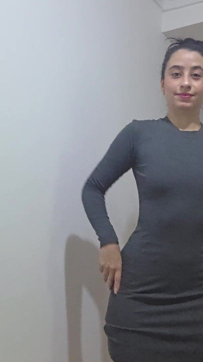 At Home Try-on Haul Grey Dress Fitting & Styling Session