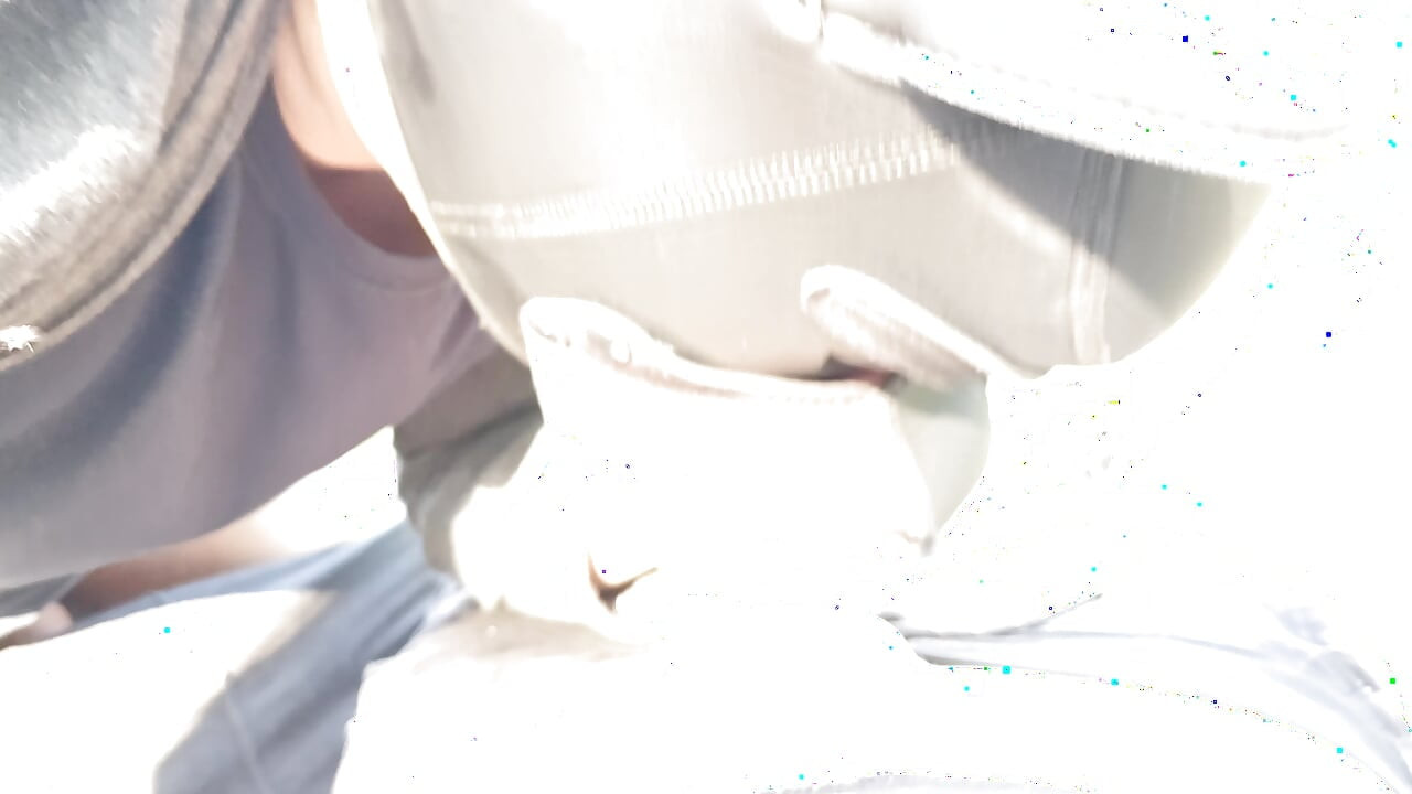 Pet woof outdoor all covered in Stepdaddy's hot fucking cum!