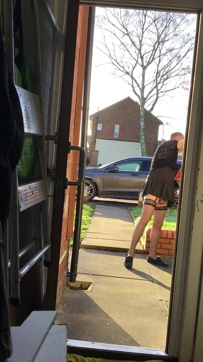 Sissy doing her chores