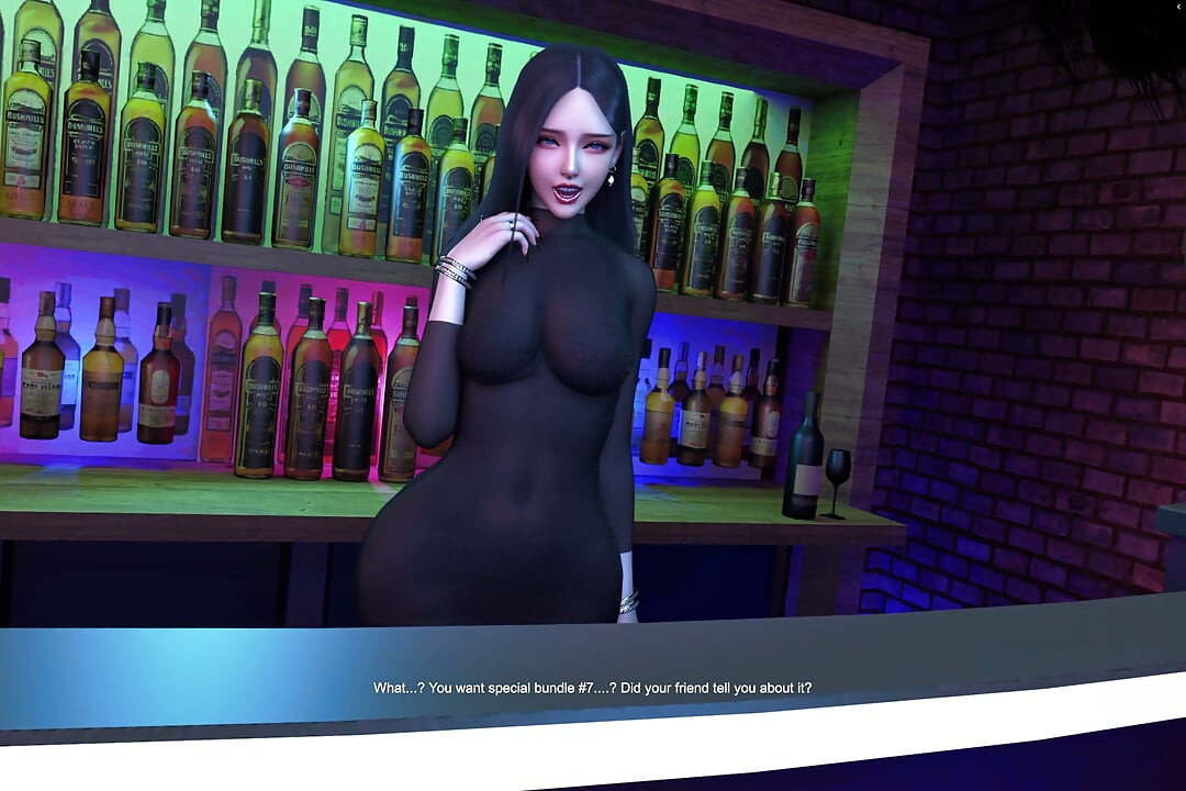 The Busty Bartender's Tempting Secret Service - 3D Animation 4K