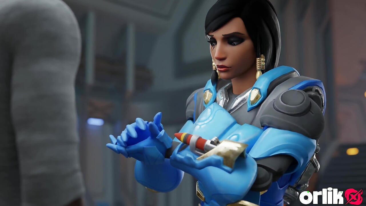 Pharah - Kuntosaliharjoittelu BBC Suihinotto & Villi Anaali Vittu Musta Iso Muna 3D Overwatch Animaatio