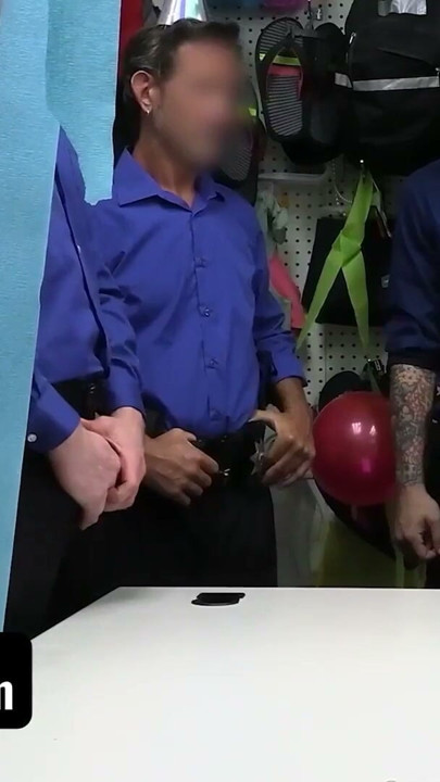 Shoplyfter - Blonde Teen Caught Stealing For The Third Time And Gets Gangbang By The Security Team | Clip 1