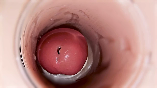 Camera inside deep pussy captures huge ejaculation of sperm