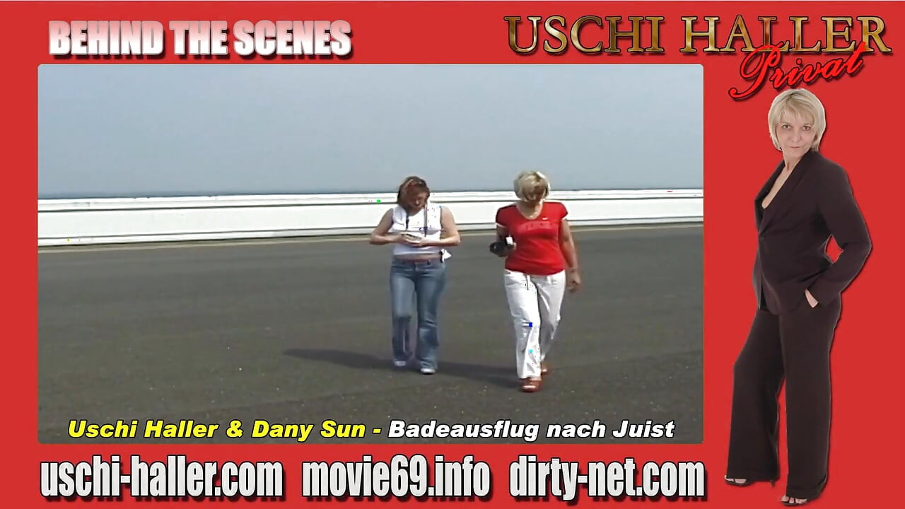 Uschi Haller Nos bastidores - Voo para a ilha de Juist para nadar com Uschi e Dany