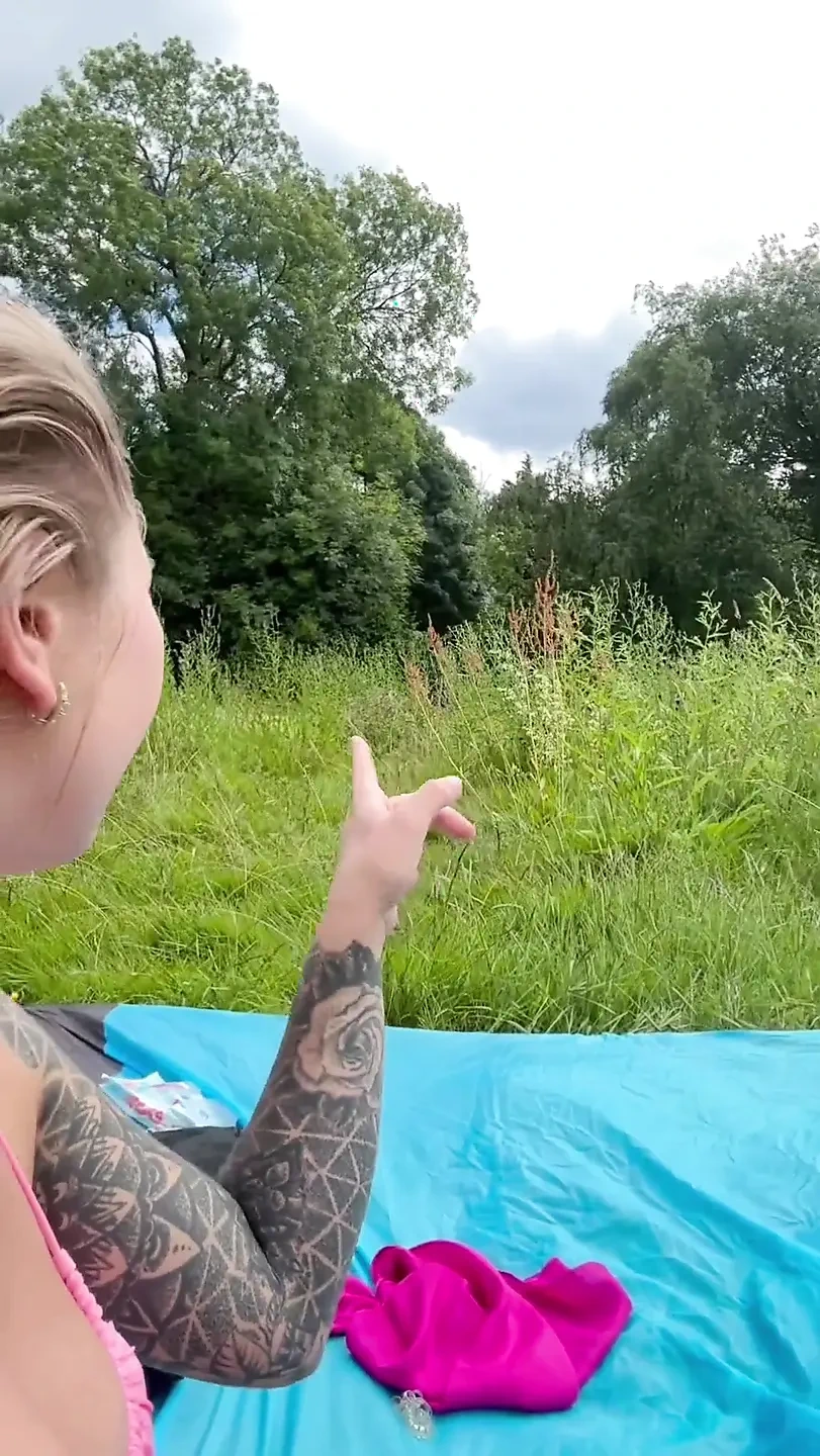 Solo Squirting in Public