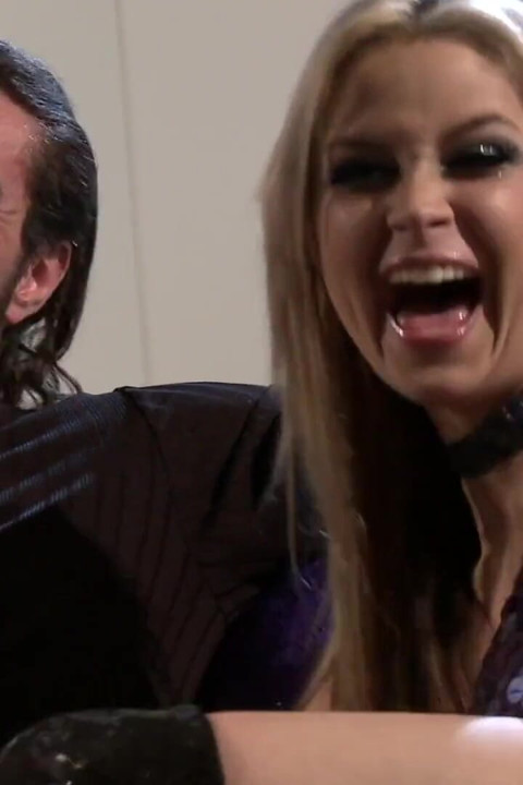 Big boobed blonde gets a facial cumshot!