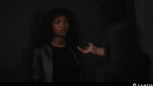 Ebony Vampire Seduces Female Mistress - Lesbian Hardcore Fantasy