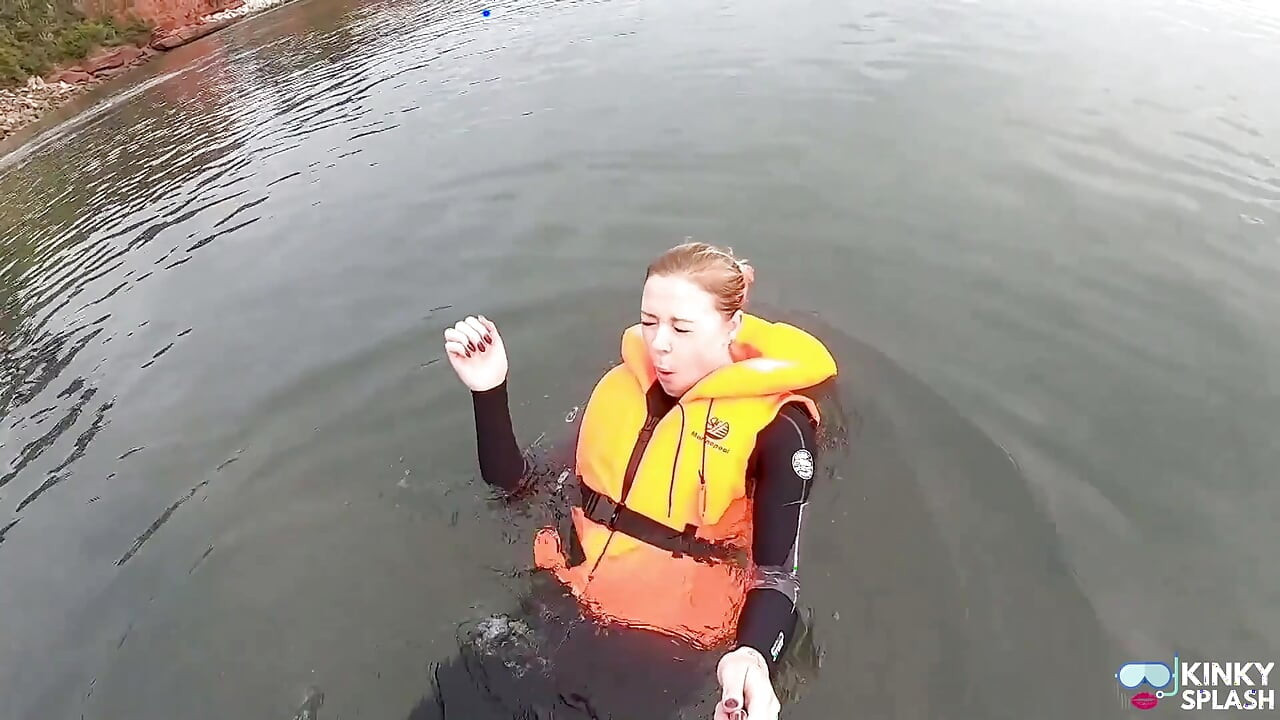 Strapped Tight & Floating Free - Sexy Wetsuit Life Jacket Test