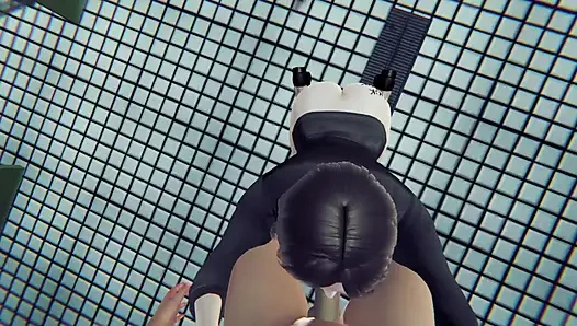 Sex in the office bathroom with best friend's stepmom