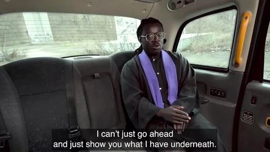 Female Fake Taxi Big Titty Pornstar Ebony Mystique Rides A Priest In The Back Of Her Taxi