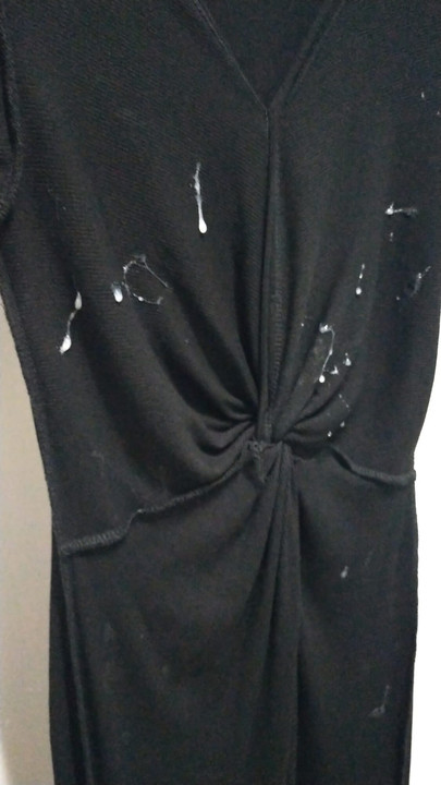 79E Toa Payoh cumshot on black dress.