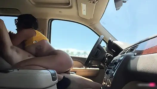 Fuck me Harder, I don't Care who Drives past