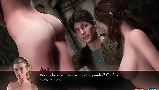 Genesis order orta yaşlı seksi kadın carol ve üvey kız kardeş Chloe'yi çok derinden sikiyor