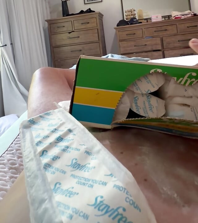 Vintage, Stayfree, Maxi Pads, éjaculation