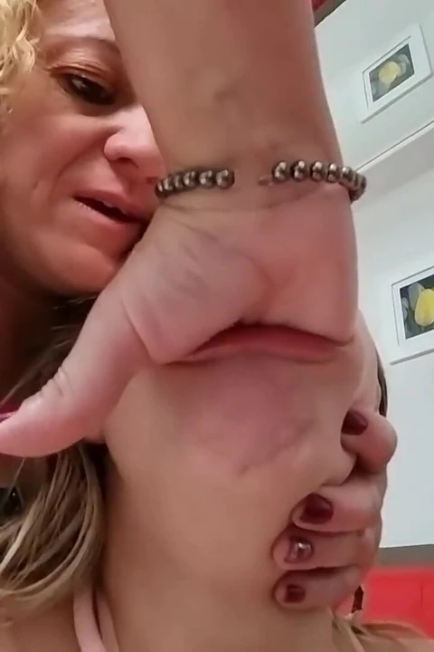 Deep hands and even deeper dildo play