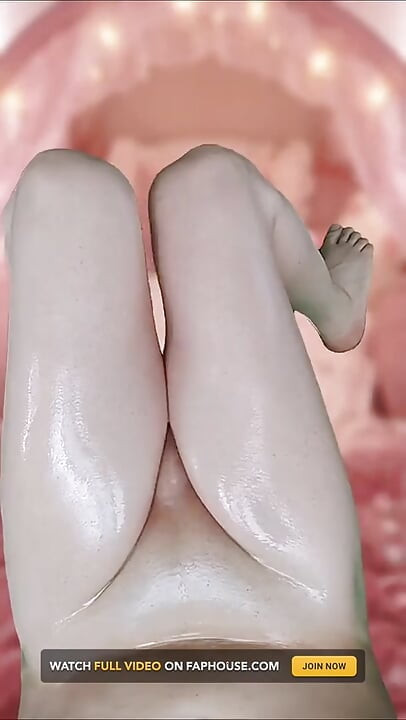 Muito deliciosas pernas oleadas, pele brilhante, macio gostoso coxas femboy pernas lisas fofas pau se masturbando