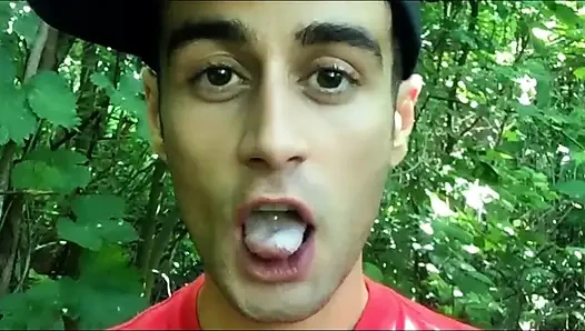 Solo Long Cum Play in Mouth - 3 Strangers Loads Chewed Till Cumfoam and Swallowed