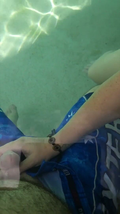 Giving the poolboy a handjob | Clip 2