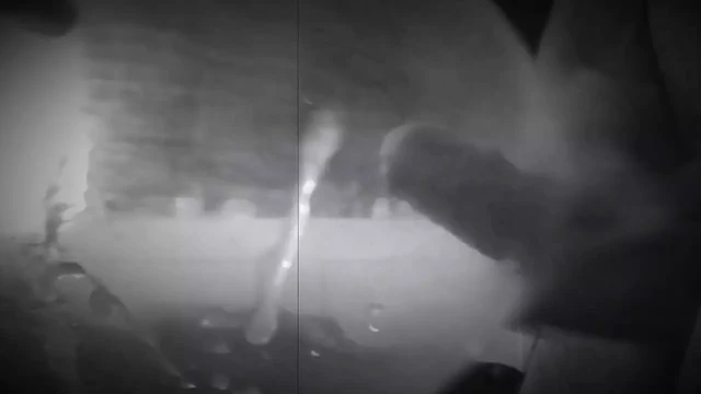Huge cumshot in an inflated condom