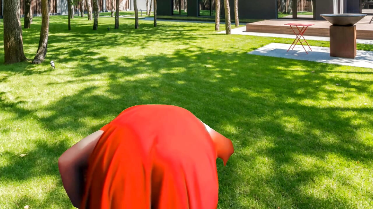 XX Red Dressed Outdoor Blonde Bubble Butt Smooth Ass Delicious Booty Pretty Legs