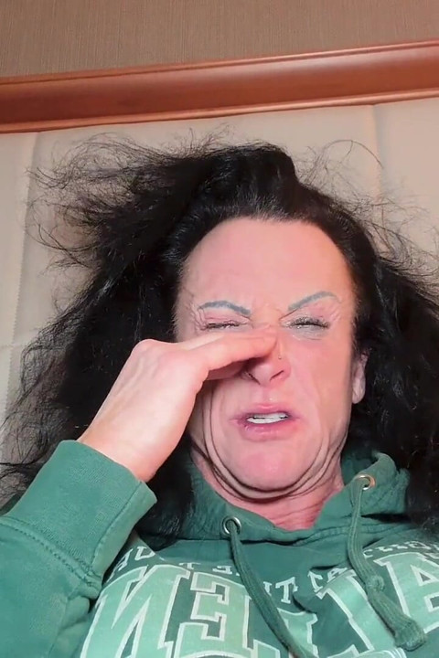 Sneezing Goddess Congested Behind-the-scenes Hotel Bed Confessional