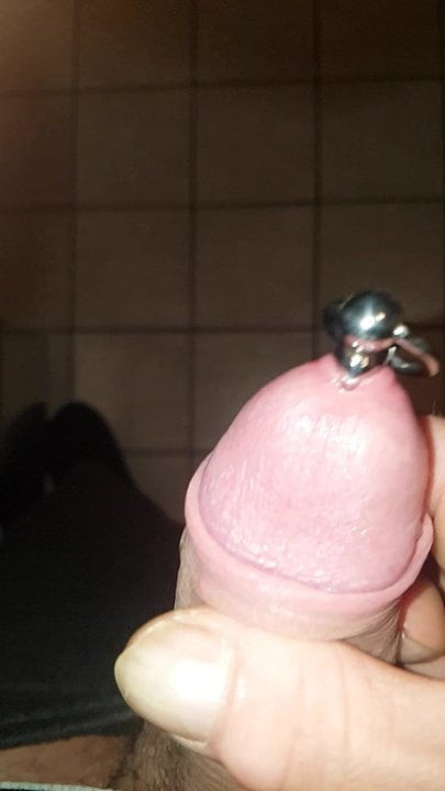 sounding cock close-up