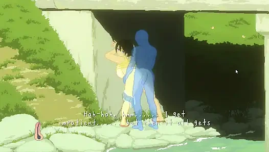 Hentai game - das sommer-strand-sex-abenteuer einer dicken vollbusigen frau