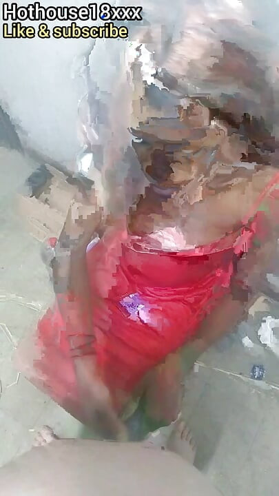 Best blowjob for white man by black slut in red dress