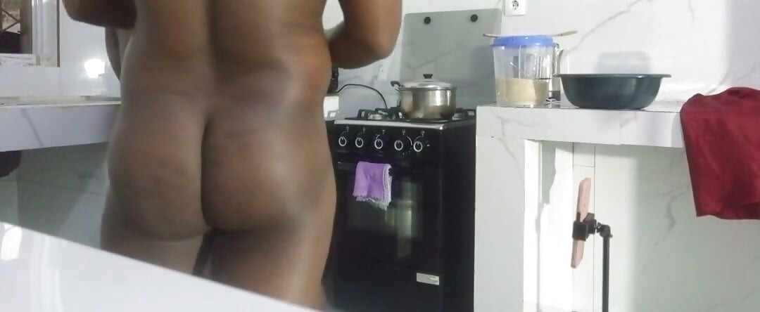 I was fucked by a hot little dog cooking for my husband.