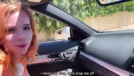 Mädchen lutscht schwanz, fremde im auto und doggystyle ficken in einer ruhe