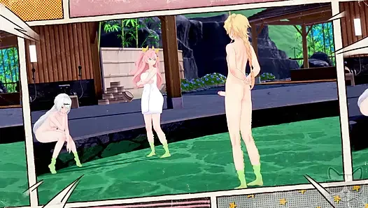 Aether lost in time 1 : Yixuan and Nicole (zenless zone zero) in hot spring !