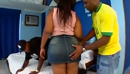 Big black brazilian with a huge big black ass anal