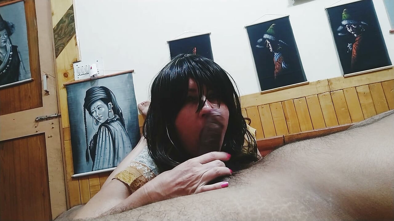 Hot Girl jumps on the bed with a guy
