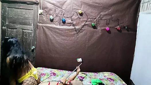 STEPMOTHER RIDING HER BEARDED STEPSON'S DWARF COCK LIKE A SLUT