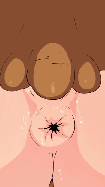 Stunning moment from "Fucking and a hole is visible (hentai porn)"