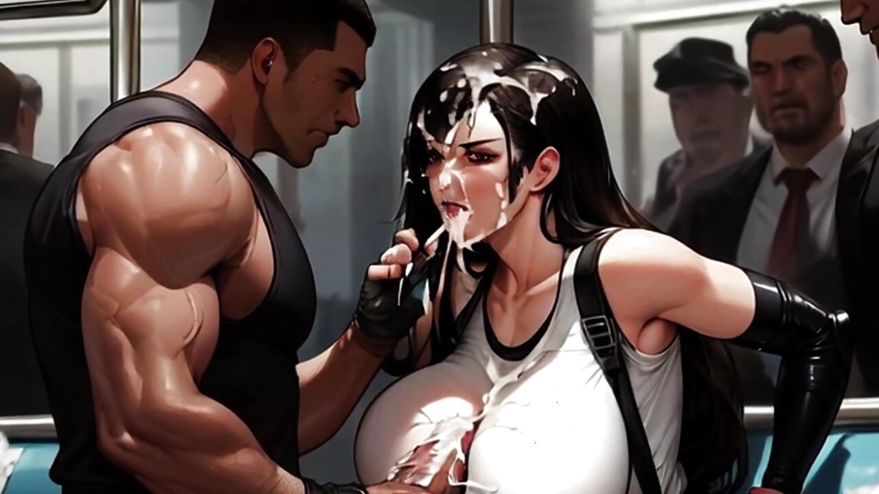 Tifa's Irresistible Tits Get Felt & Fucked On The Midgar Train