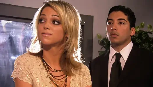 Pretty babe gets facial in the bathroom